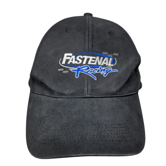 Fastenal Racing Strapback Hat Black OSFA Embroidered Logo Monarch - Picture 1 of 8